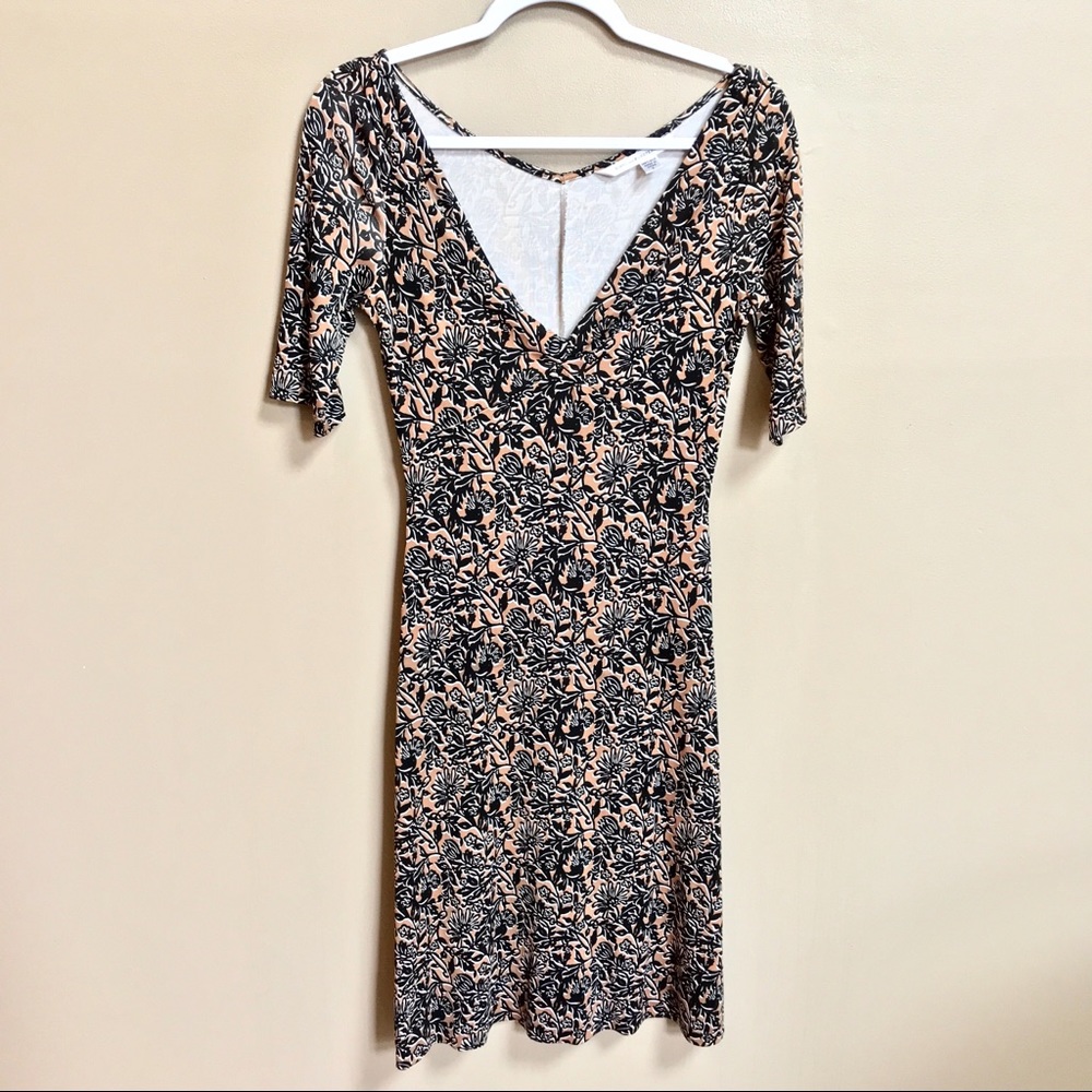 Diane Von Furstenberg Vintage Floral Silk Dress
